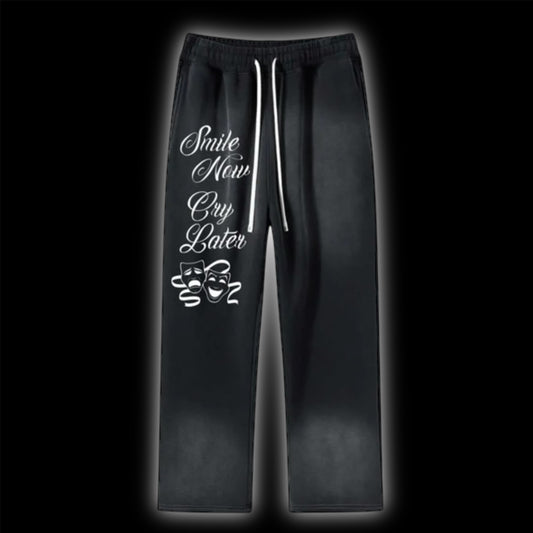 Y2K Smile Now Cry Later Sweatpants
